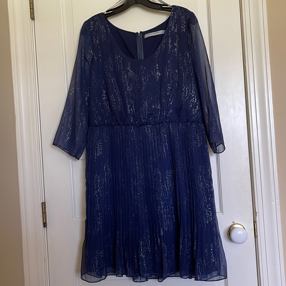 Navy semi-formal evening dress